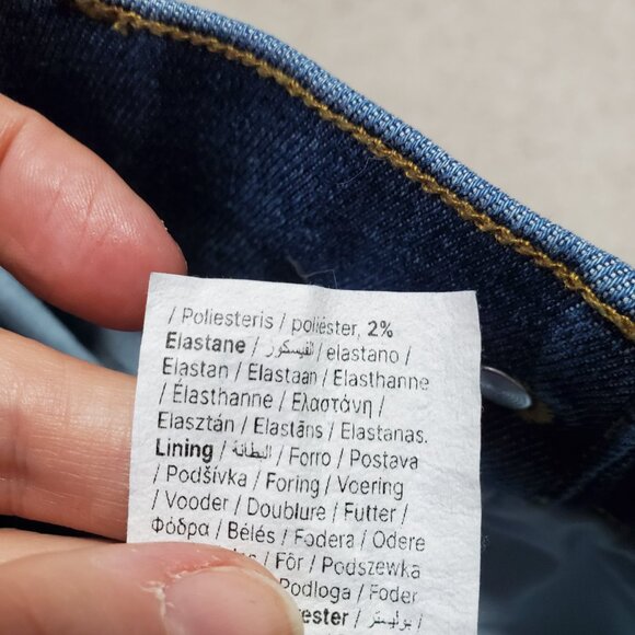 SPANX Spanxshape EveryWear Flare Jeans Pull-On Stretch Blue Women's XL x 29.5 - Picture 12 of 16